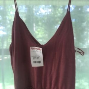 Light pink romper spaghetti strap, medium